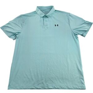 Under‎ Armour The Performance Polo Golf Athletic Training Shirt XL Blue